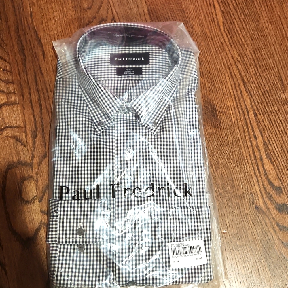 Paul Fredrick 16×34 Classic fit button down